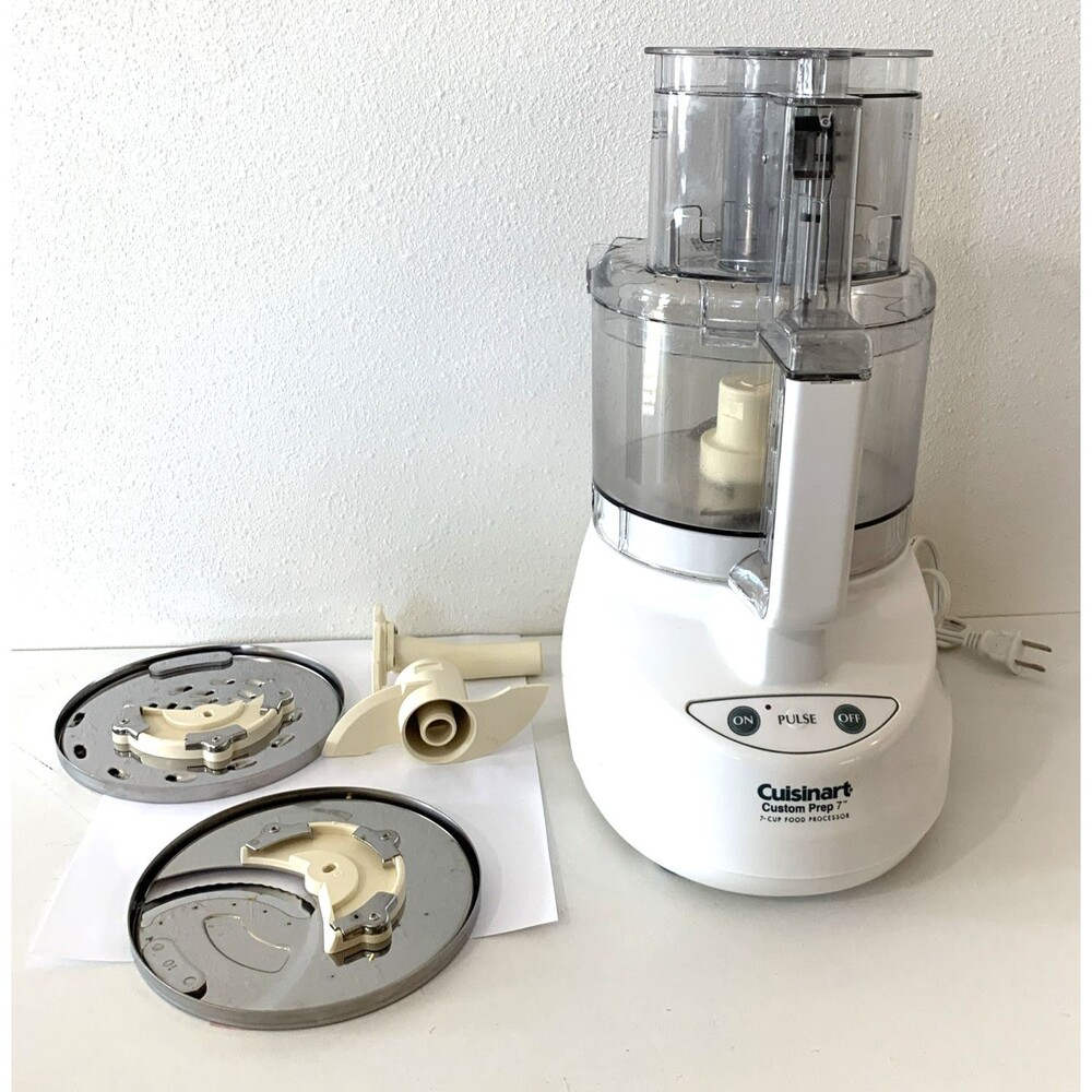 Cuisinart Custom Prep 7™ 7-Cup Food Processor EV-7SA White w/Accessories